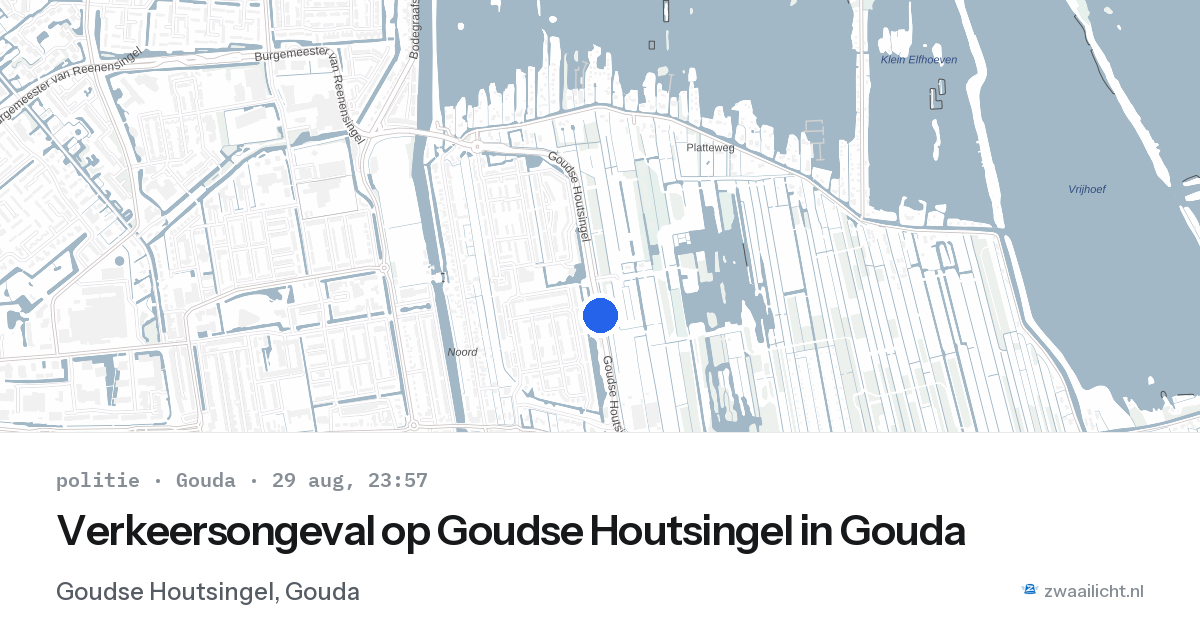 Verkeersongeval op Goudse Houtsingel in Gouda — 29 aug 2026