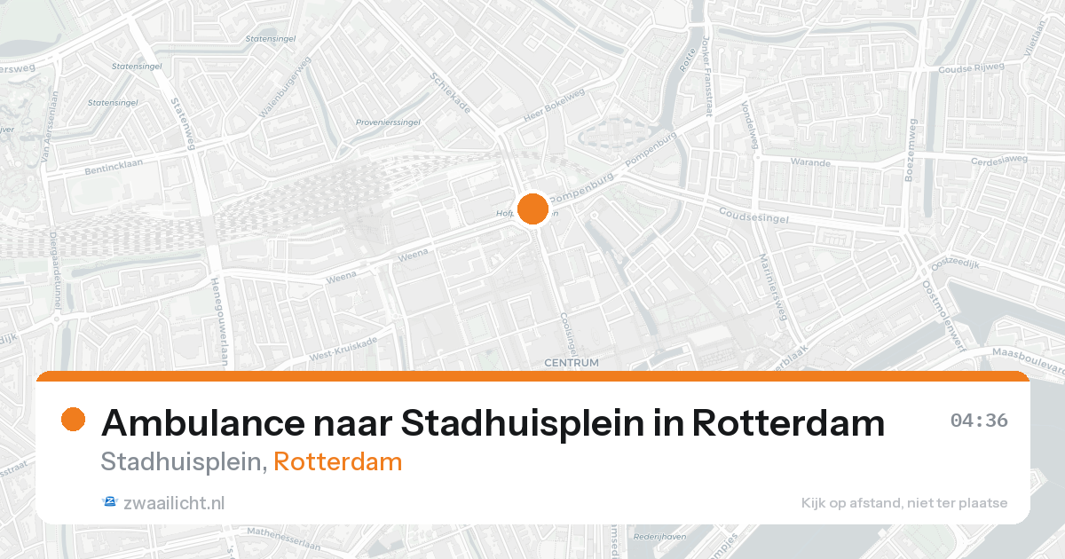 Ambulance naar Stadhuisplein in Rotterdam — 31 jan 2026