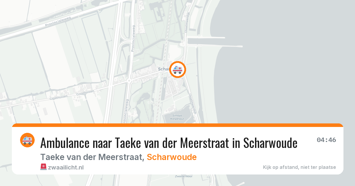 Ambulance naar Taeke van der Meerstraat in Scharwoude — 27 jun 2026