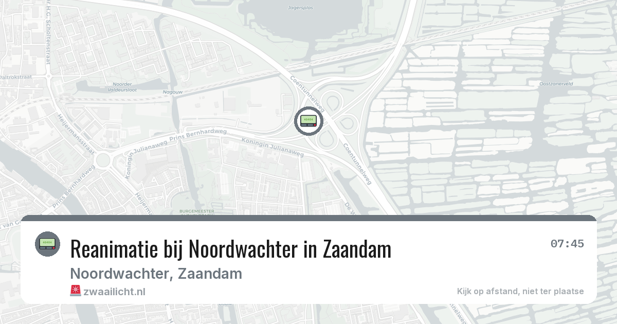 Reanimatie bij Noordwachter in Zaandam — 4 feb 2026