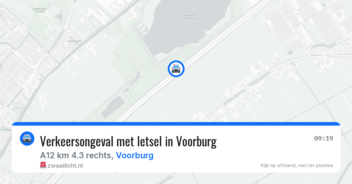 Verkeersongeval met letsel in Voorburg — 28 mrt 2026
