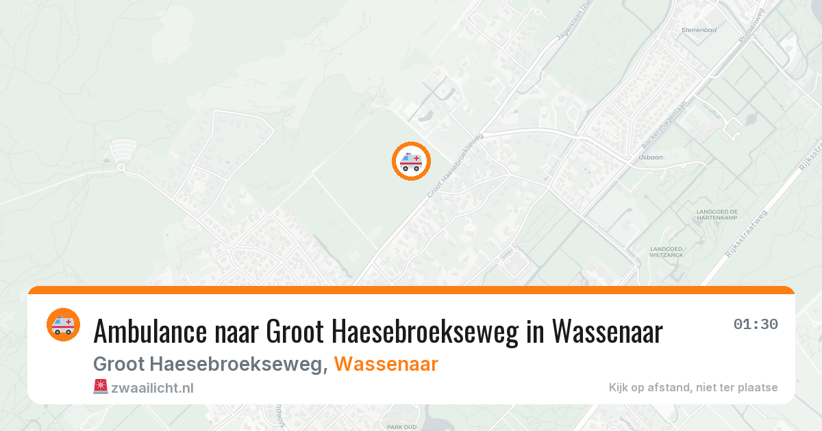 Ambulance naar Groot Haesebroekseweg in Wassenaar — 25 mei 2026