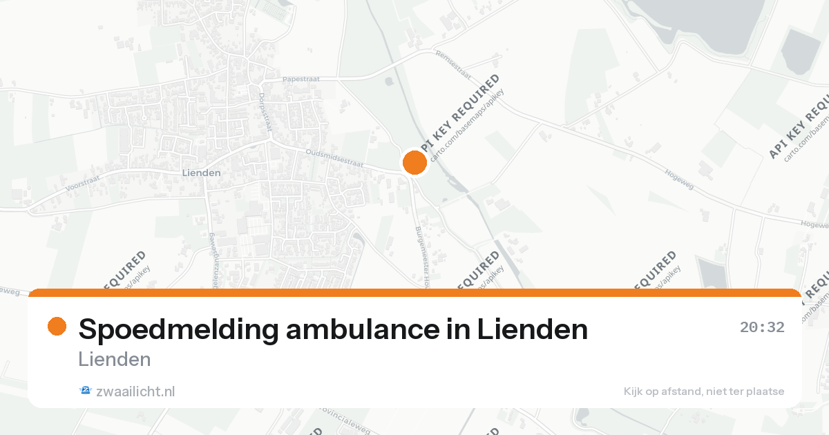 Spoedmelding ambulance in Lienden — 25 aug 2026