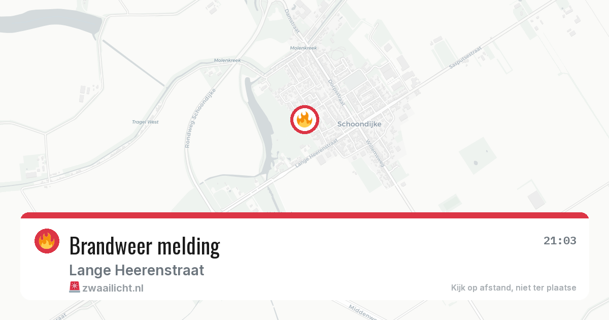 Brandweer melding — 19 jun 2026