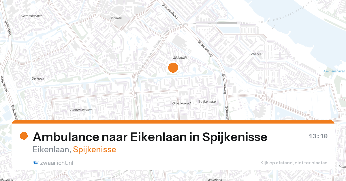 Ambulance naar Eikenlaan in Spijkenisse — 28 aug 2026