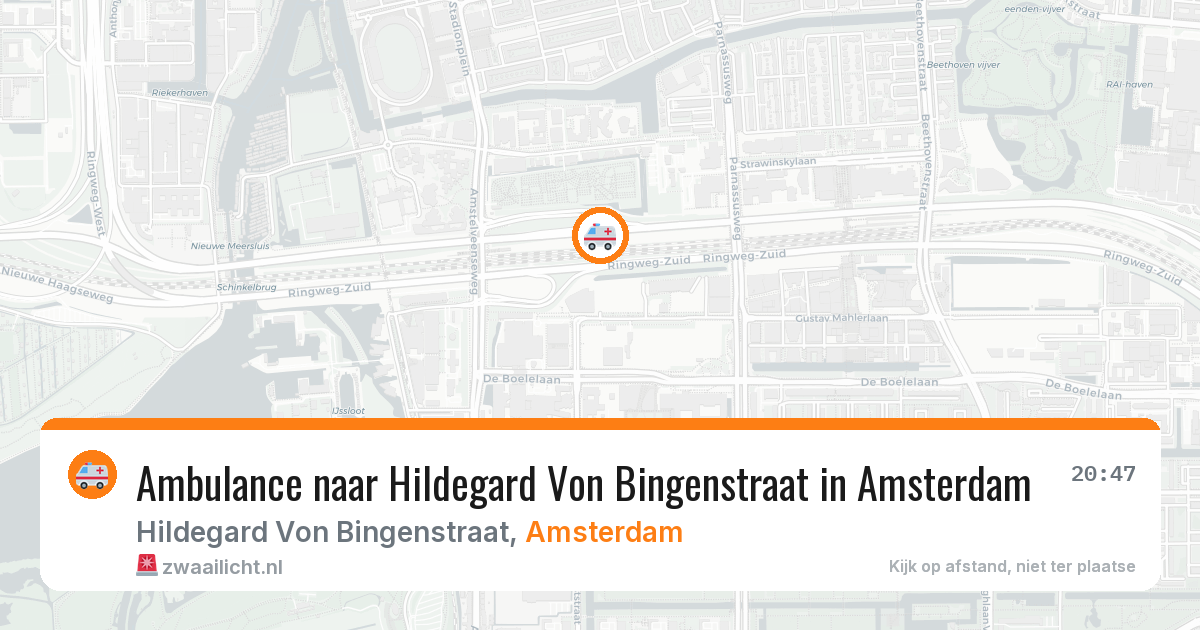 Ambulance naar Hildegard Von Bingenstraat in Amsterdam — 27 apr 2026