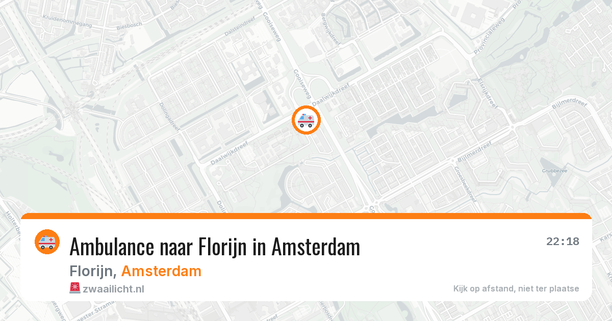Ambulance naar Florijn in Amsterdam — 22 jun 2026