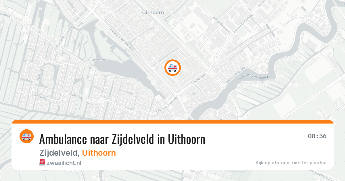Ambulance naar Zijdelveld in Uithoorn — 22 apr 2026