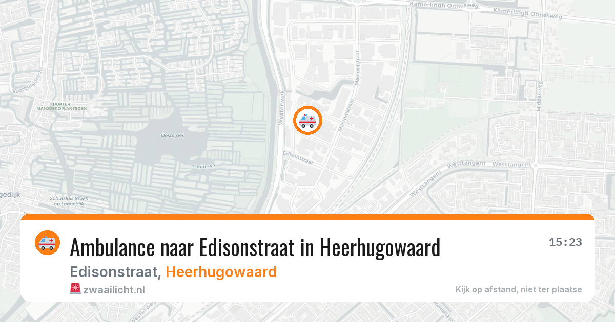 Ambulance naar Edisonstraat in Heerhugowaard — 8 jul 2026