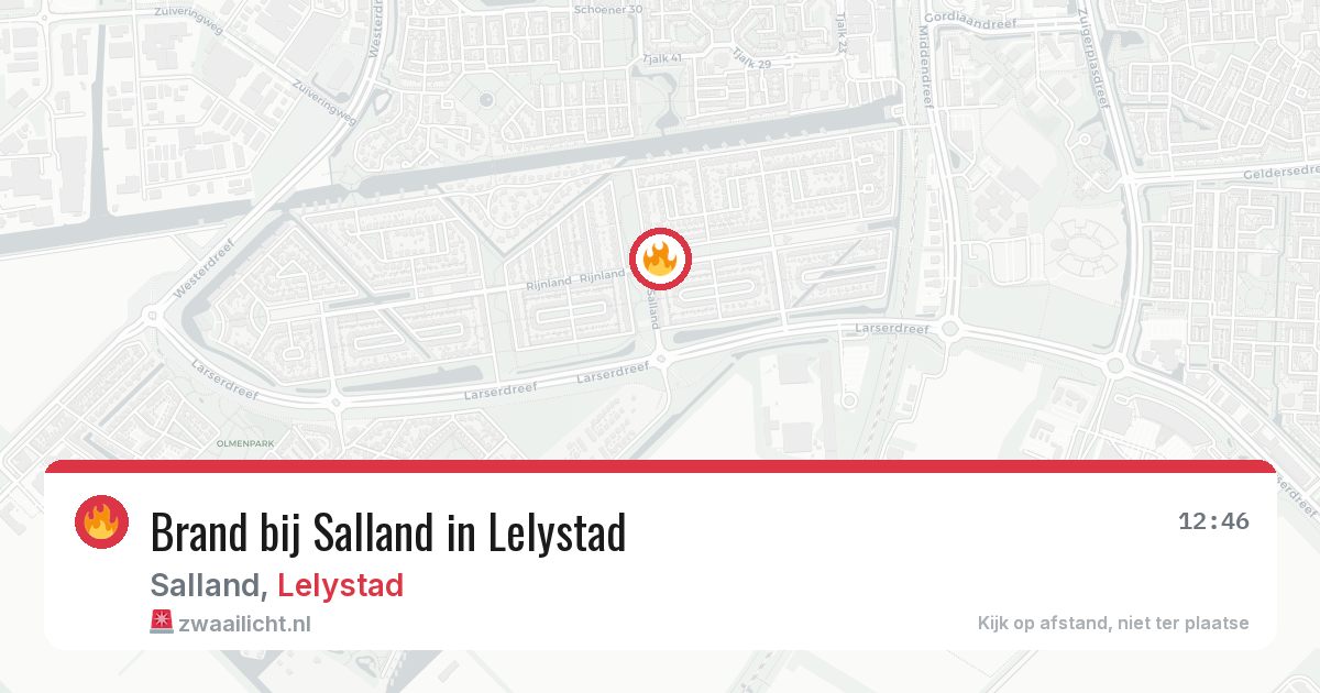 Brand bij Salland in Lelystad — 29 mei 2026