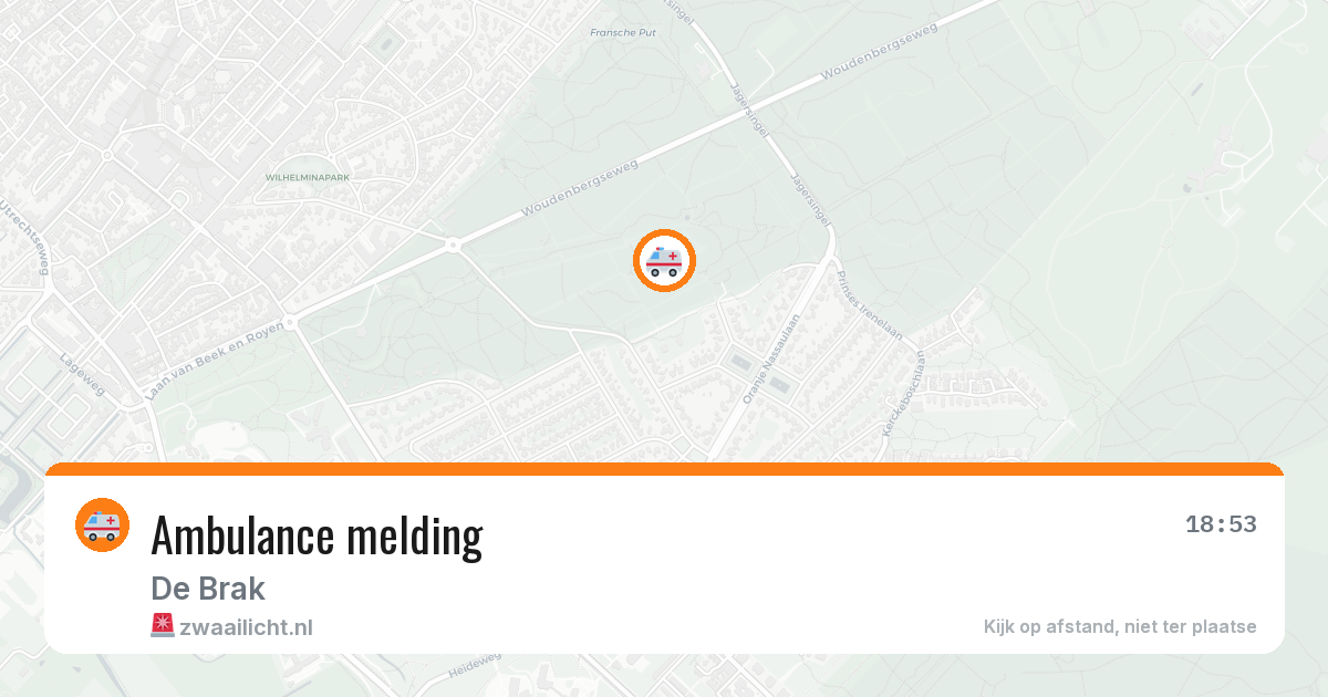 Ambulance melding — 21 jan 2026