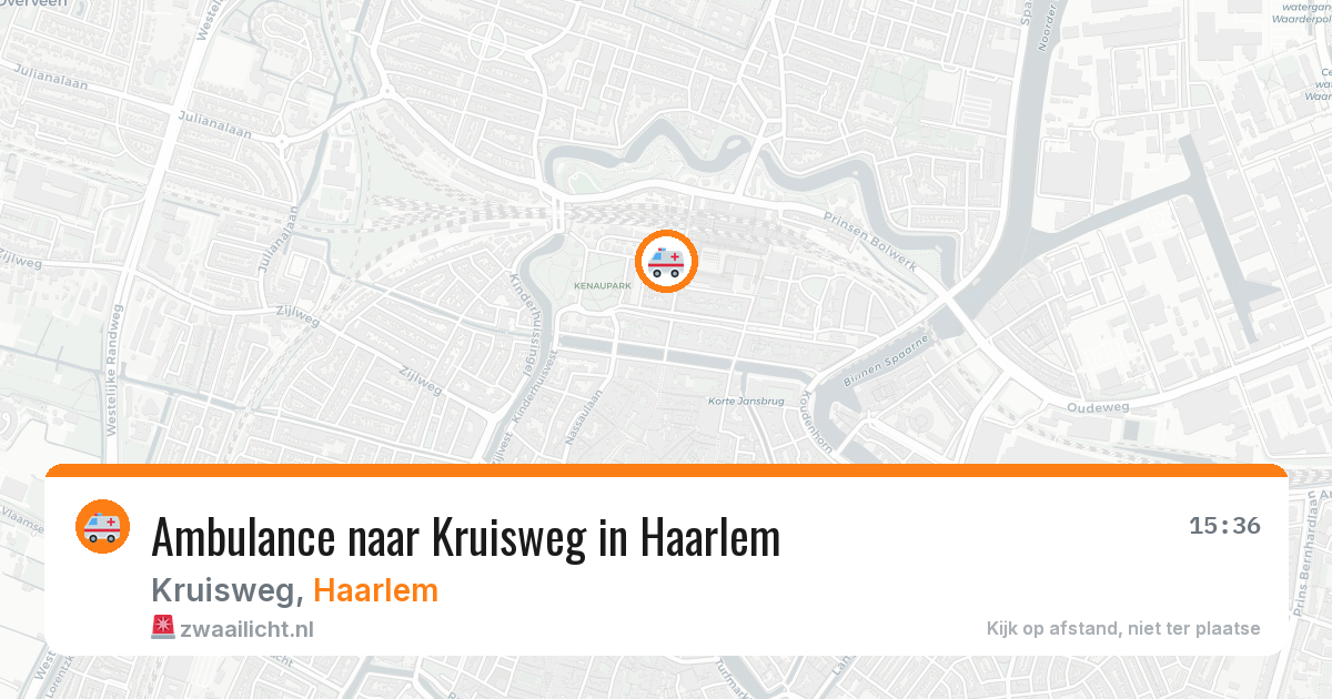 Ambulance naar Kruisweg in Haarlem — 28 jul 2026