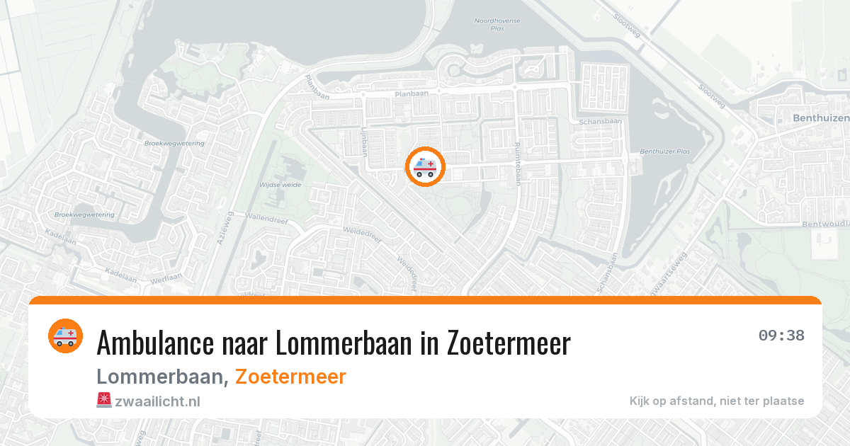 Ambulance naar Lommerbaan in Zoetermeer — 4 aug 2026