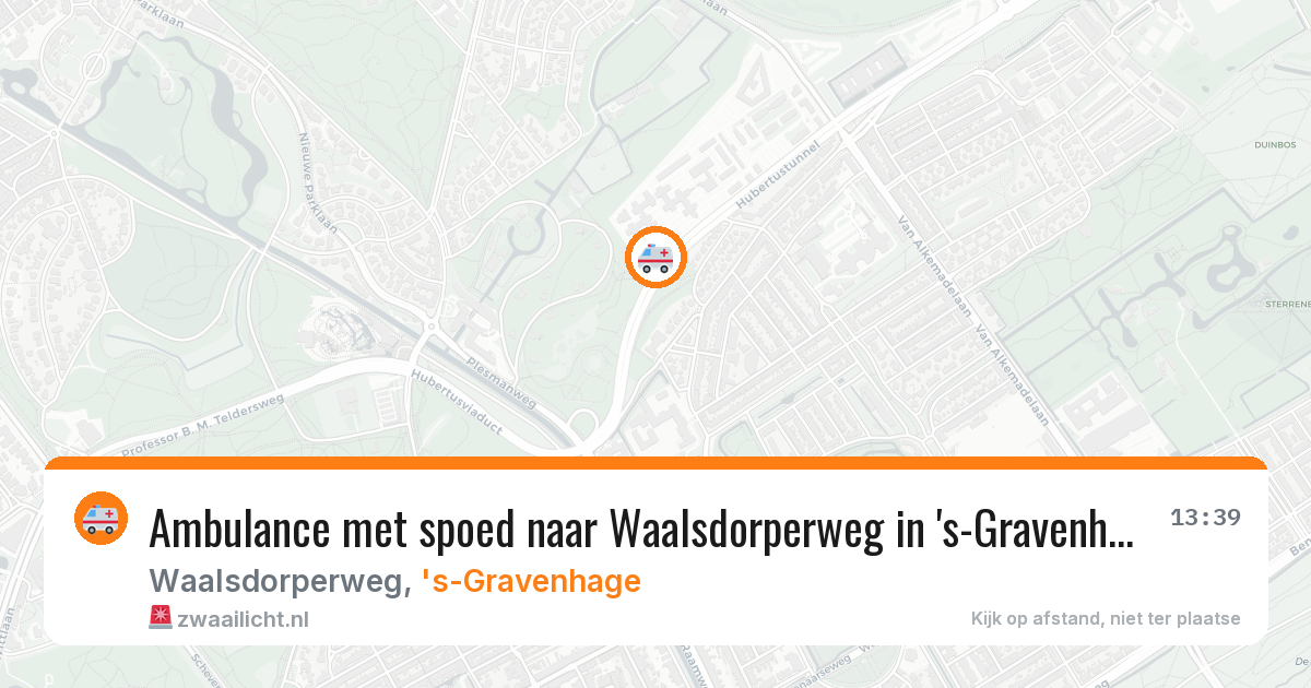 Ambulance met spoed naar Waalsdorperweg in 's-Gravenhage — 8 feb 2026