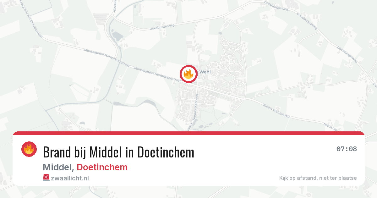 Brand bij Middel in Doetinchem — 7 mei 2026