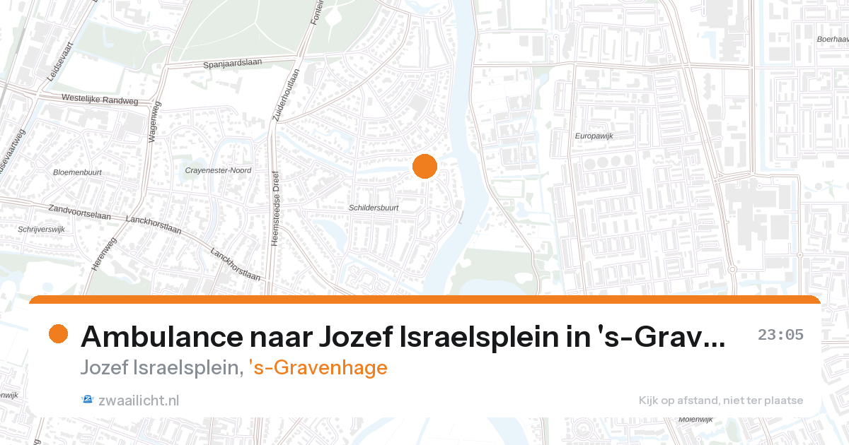 Ambulance naar Jozef Israelsplein in 's-Gravenhage — 31 jan 2026