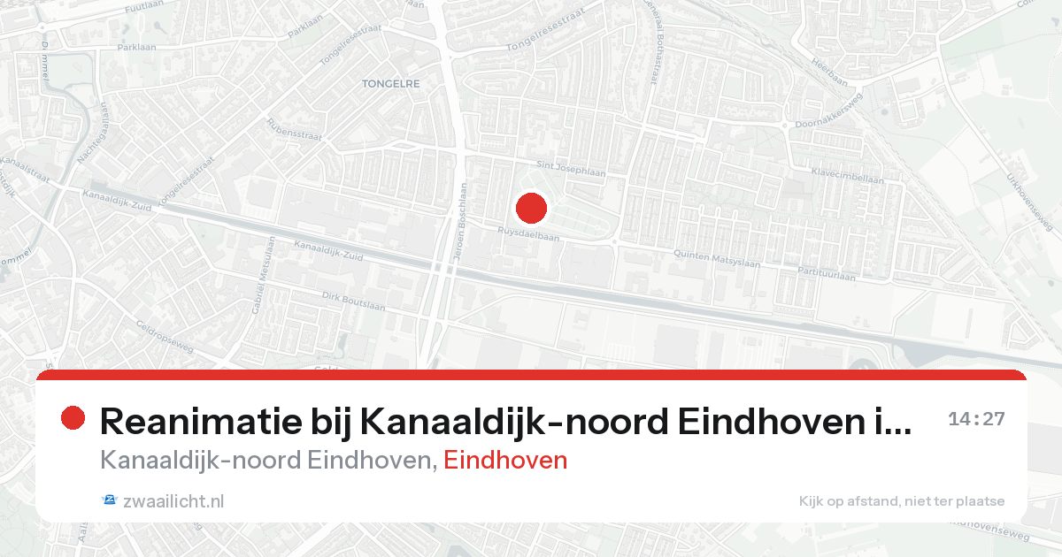 Reanimatie bij Kanaaldijk-noord Eindhoven in Eindhoven — 21 aug 2026