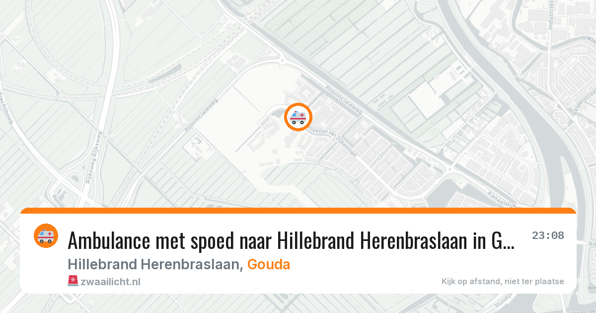 Ambulance met spoed naar Hillebrand Herenbraslaan in Gouda — 10 feb 2026