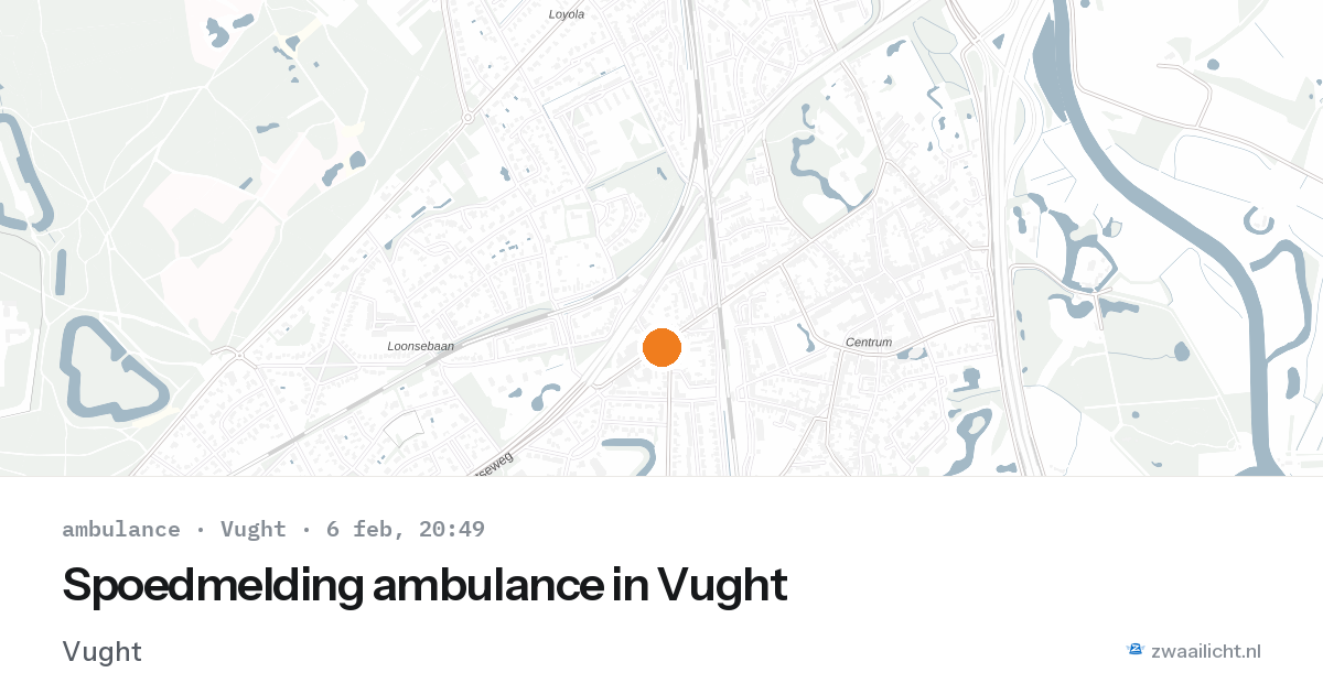 Spoedmelding ambulance in Vught — 6 feb 2026