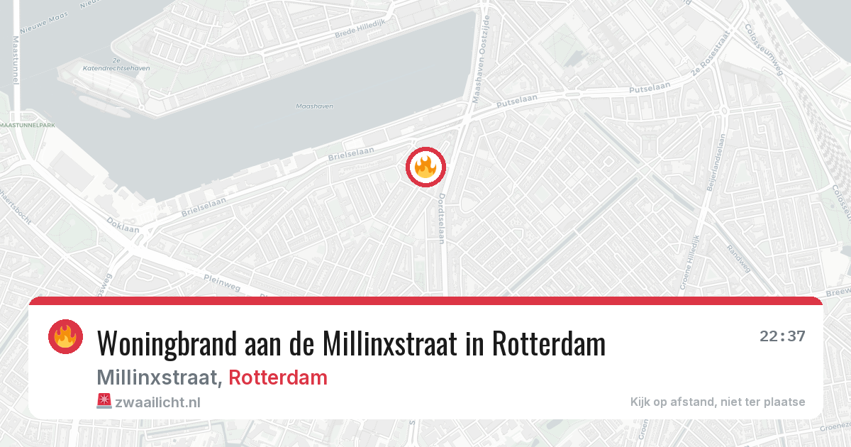 Woningbrand aan de Millinxstraat in Rotterdam — 4 mei 2026
