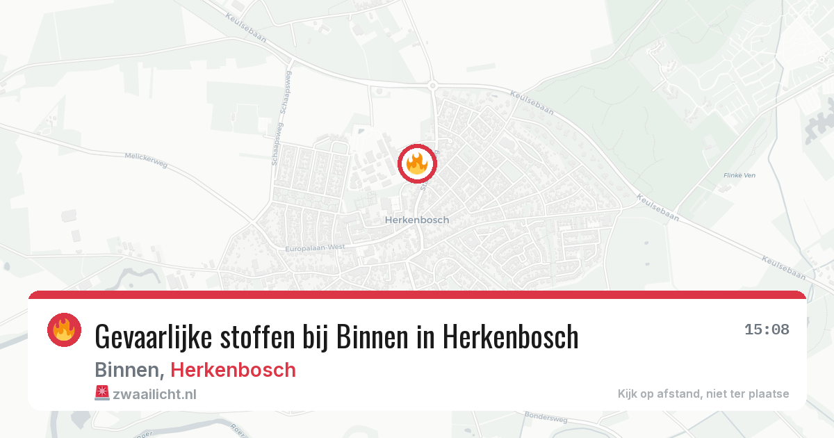 Gevaarlijke stoffen bij Binnen in Herkenbosch — 2 jun 2026