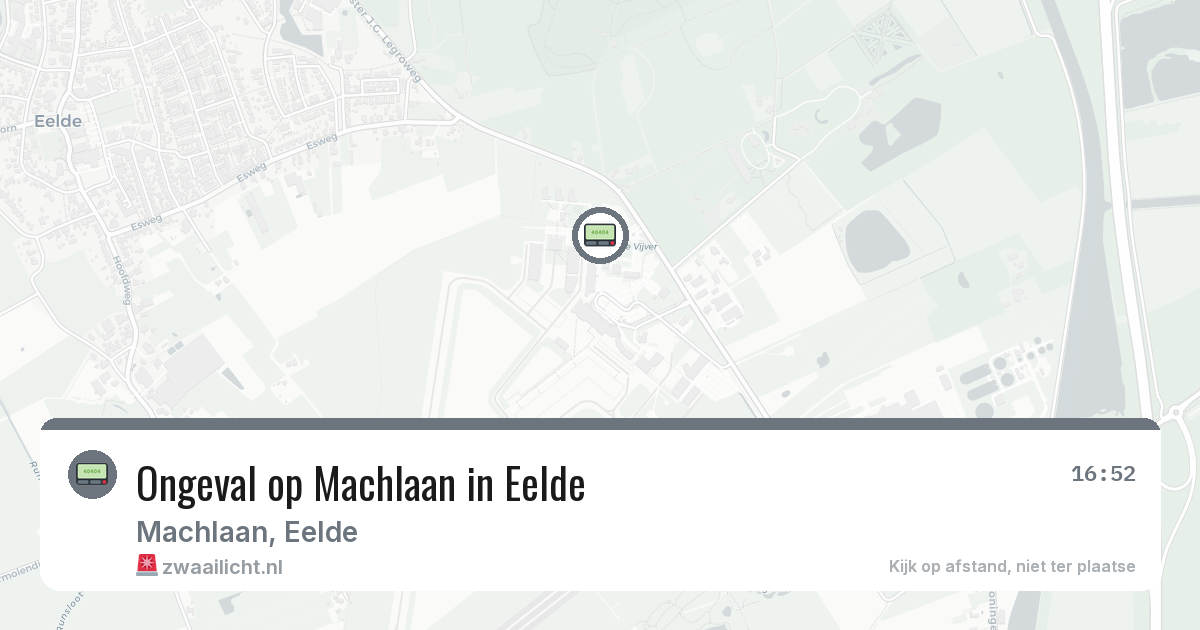 Ongeval op Machlaan in Eelde — 13 feb 2026