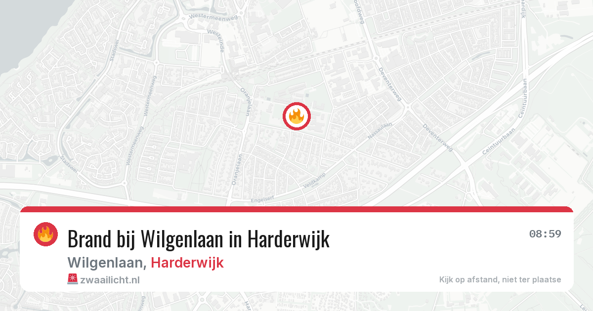 Brand bij Wilgenlaan in Harderwijk — 28 jun 2026