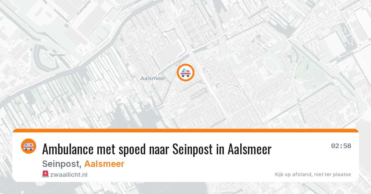 Ambulance met spoed naar Seinpost in Aalsmeer — 2 jun 2026
