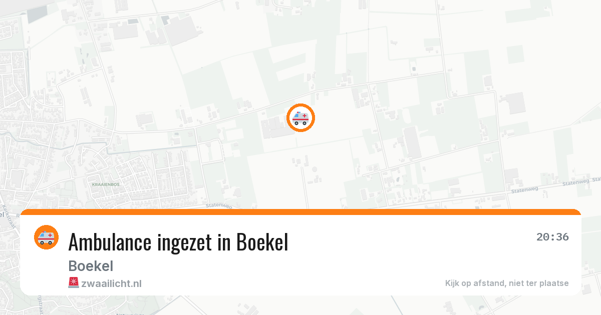 Ambulance ingezet in Boekel — 28 jun 2026