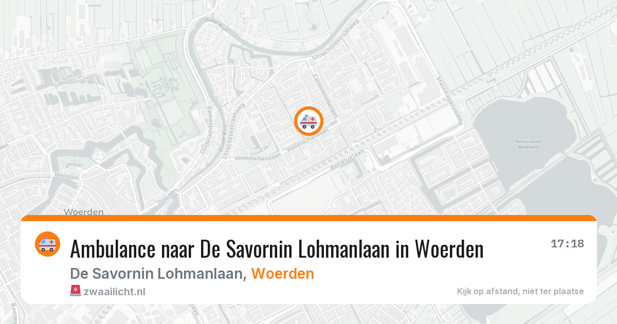 Ambulance naar De Savornin Lohmanlaan in Woerden — 6 apr 2026