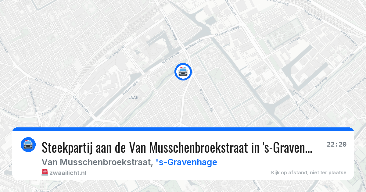 Steekpartij aan de Van Musschenbroekstraat in 's-Gravenhage — 7 aug 2026