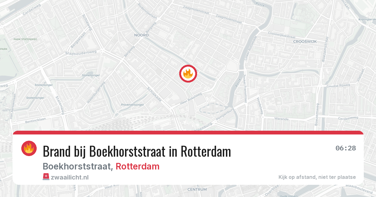 Brand bij Boekhorststraat in Rotterdam — 8 jul 2026