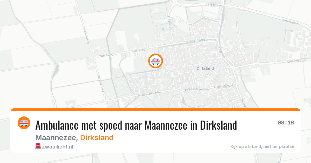 Ambulance met spoed naar Maannezee in Dirksland — 12 apr 2026