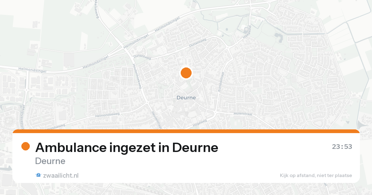 Ambulance ingezet in Deurne — 7 feb 2026