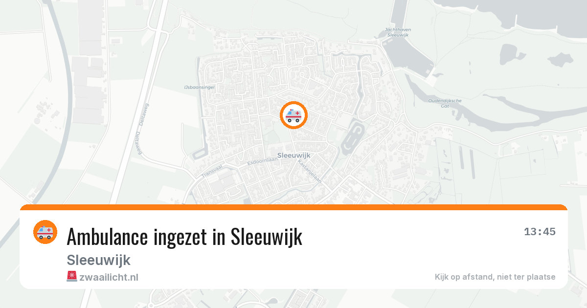Ambulance ingezet in Sleeuwijk — 5 jul 2026