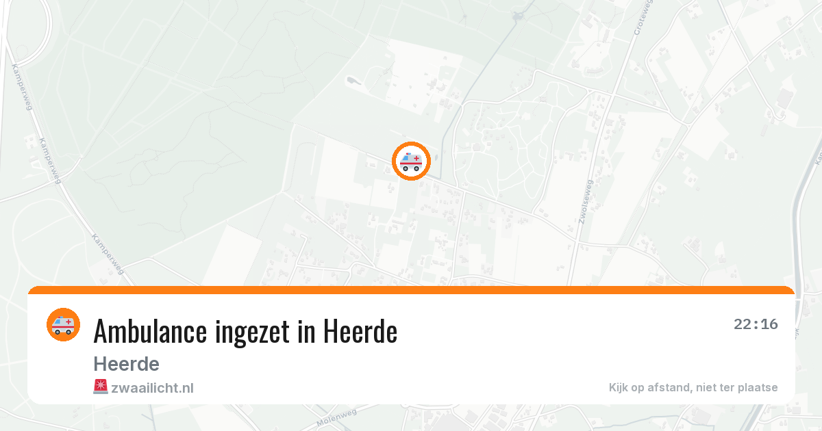 Ambulance ingezet in Heerde — 31 jul 2026