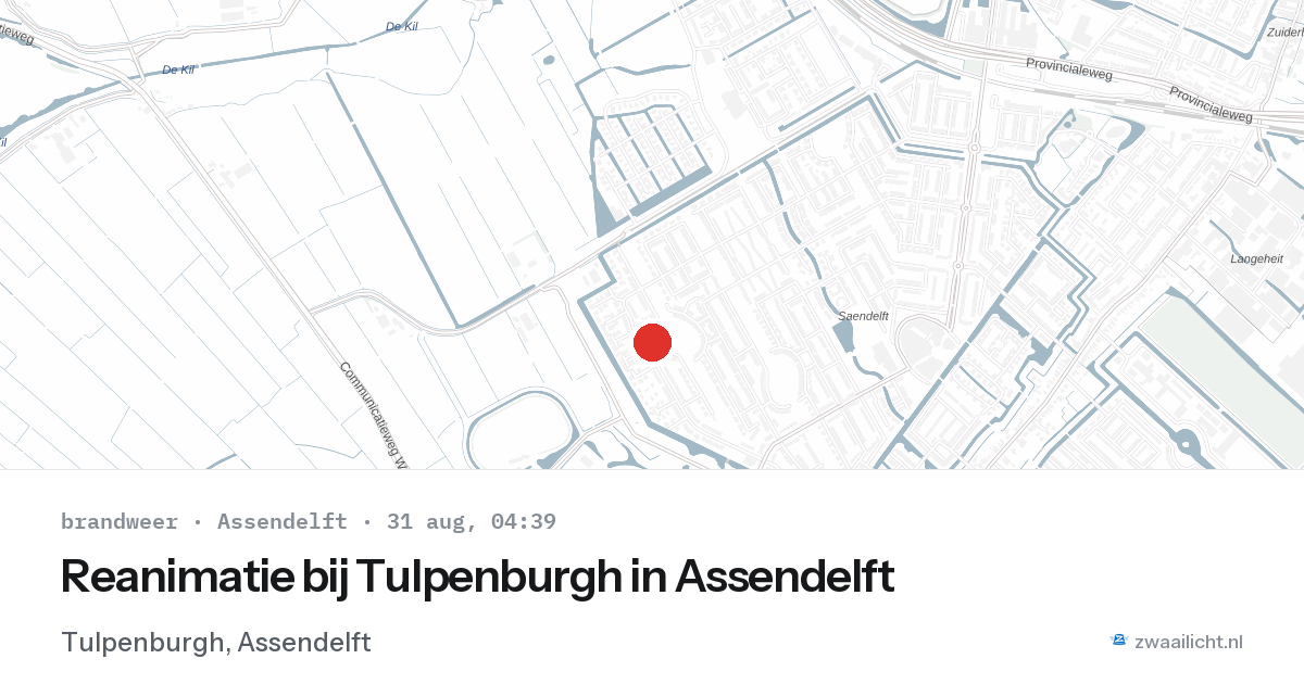 Reanimatie bij Tulpenburgh in Assendelft — 31 aug 2026