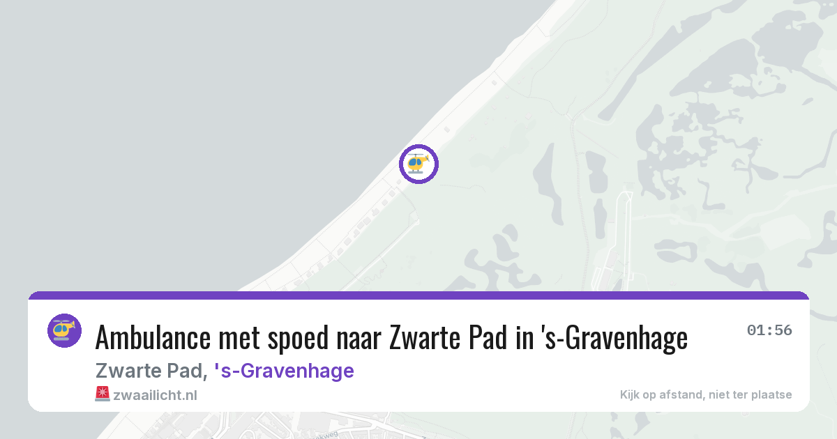 Ambulance met spoed naar Zwarte Pad in 's-Gravenhage — 2 aug 2026