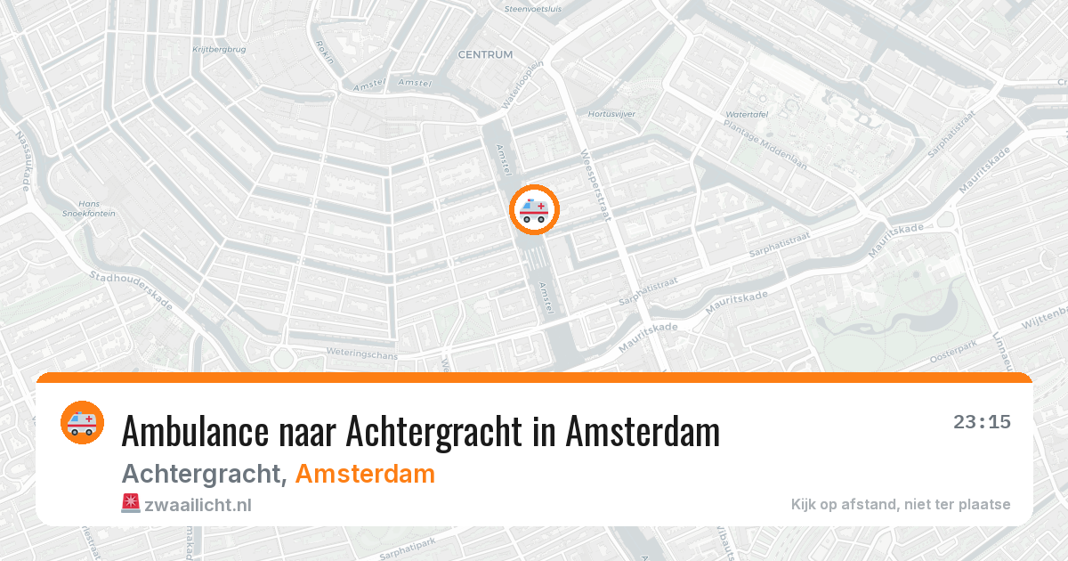 Ambulance naar Achtergracht in Amsterdam — 3 apr 2026