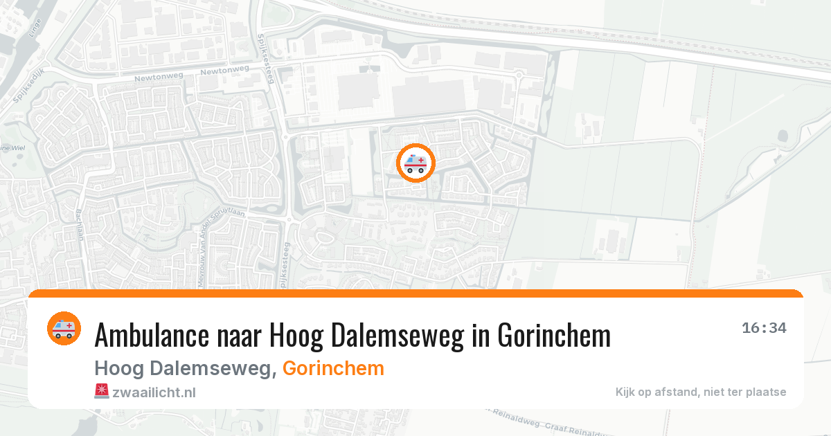 Ambulance naar Hoog Dalemseweg in Gorinchem — 15 jun 2026