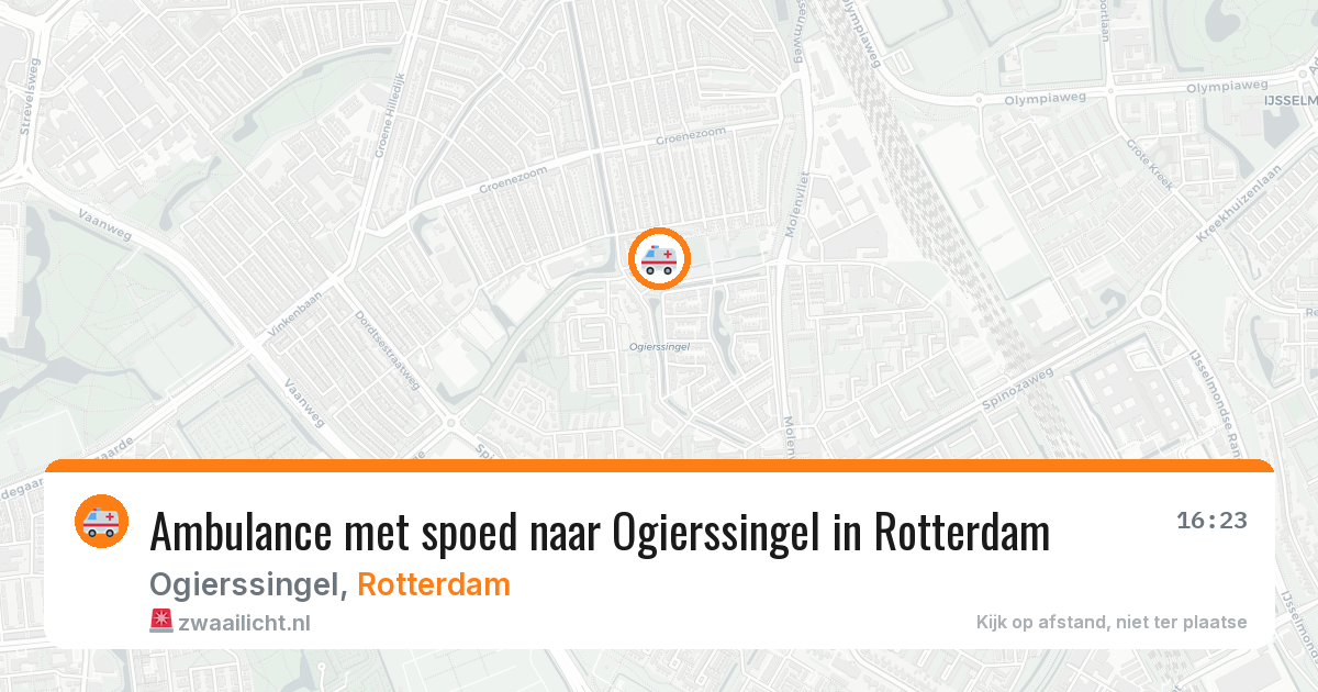 Ambulance met spoed naar Ogierssingel in Rotterdam — 30 mrt 2026