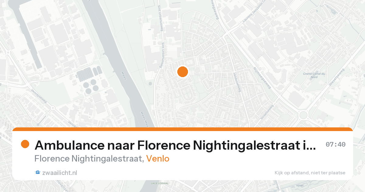 Ambulance naar Florence Nightingalestraat in Venlo — 17 aug 2026