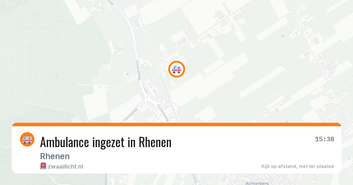 Ambulance ingezet in Rhenen — 16 mei 2026