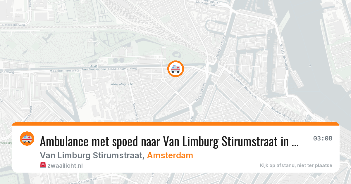 Ambulance met spoed naar Van Limburg Stirumstraat in Amsterdam — 8 apr 2026