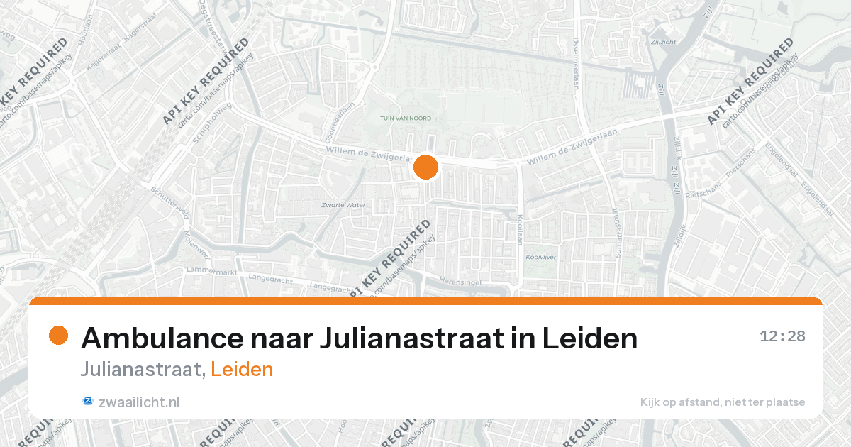 Ambulance naar Julianastraat in Leiden — 26 feb 2026