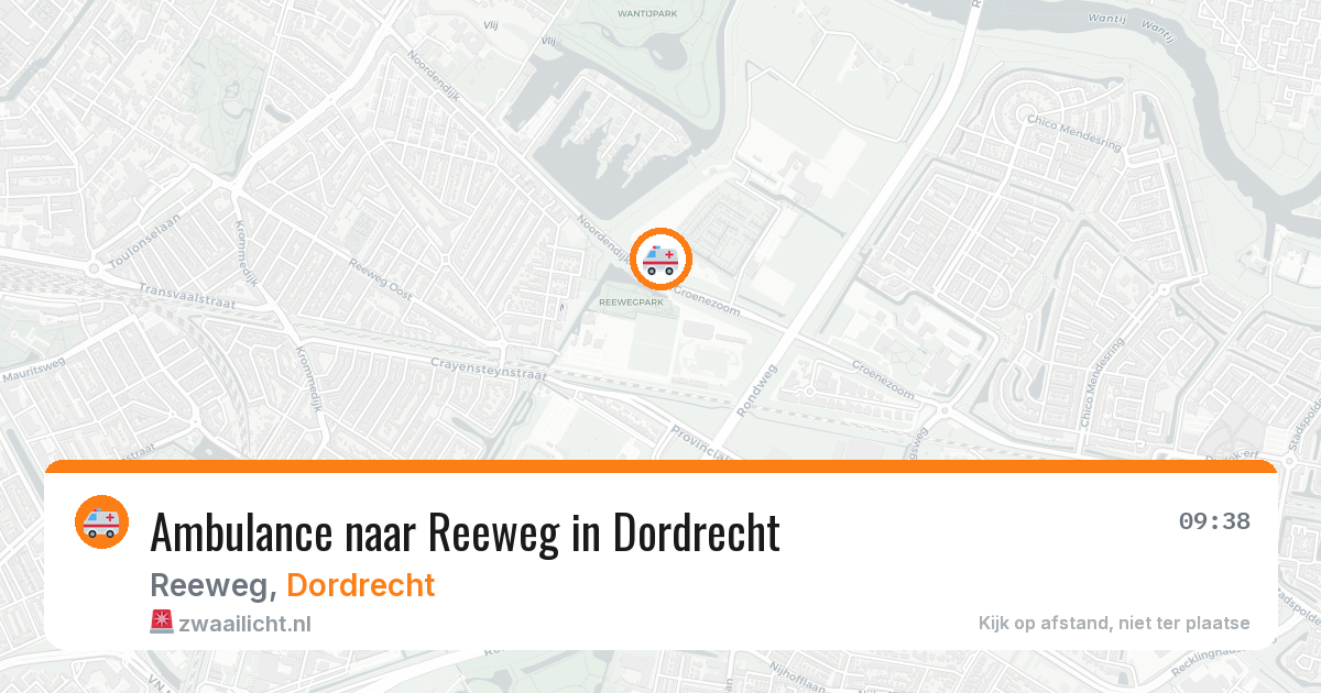 Ambulance naar Reeweg in Dordrecht — 7 jun 2026