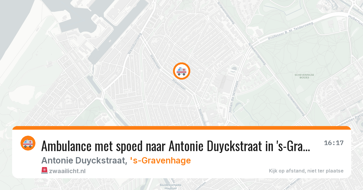 Ambulance met spoed naar Antonie Duyckstraat in 's-Gravenhage — 26 mei 2026
