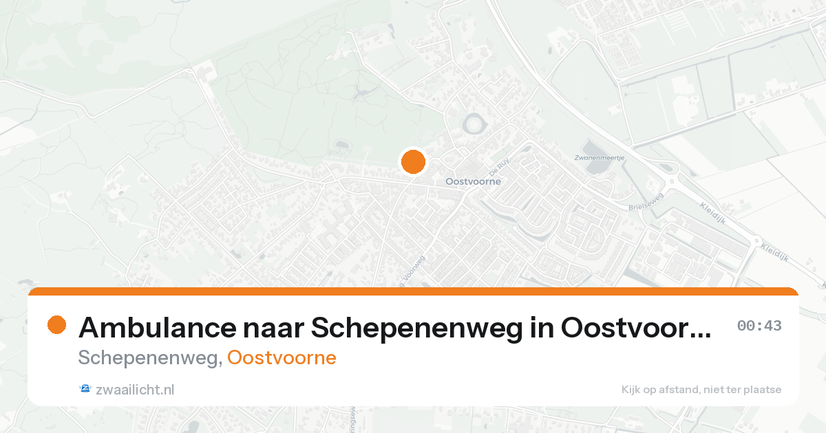 Ambulance naar Schepenenweg in Oostvoorne — 30 jan 2026