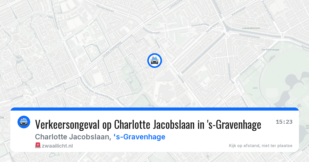Verkeersongeval op Charlotte Jacobslaan in 's-Gravenhage — 1 aug 2026