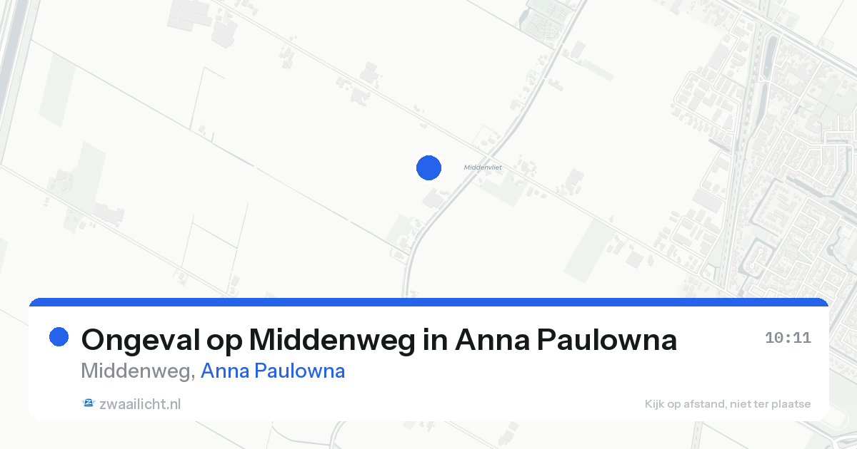 Ongeval op Middenweg in Anna Paulowna — 17 aug 2026